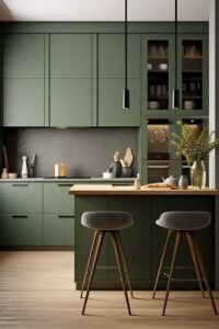 Home 23 green kitchen cabinet ideas that